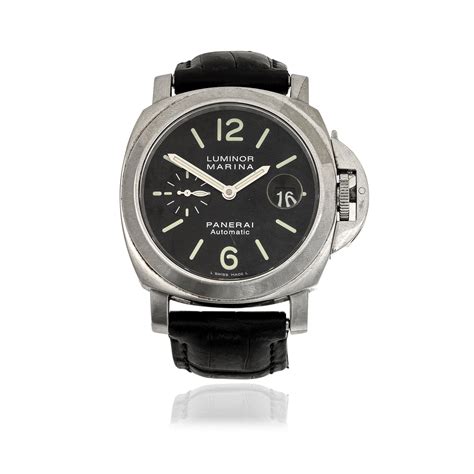 Bonhams : Panerai. A stainless steel automatic calendar .